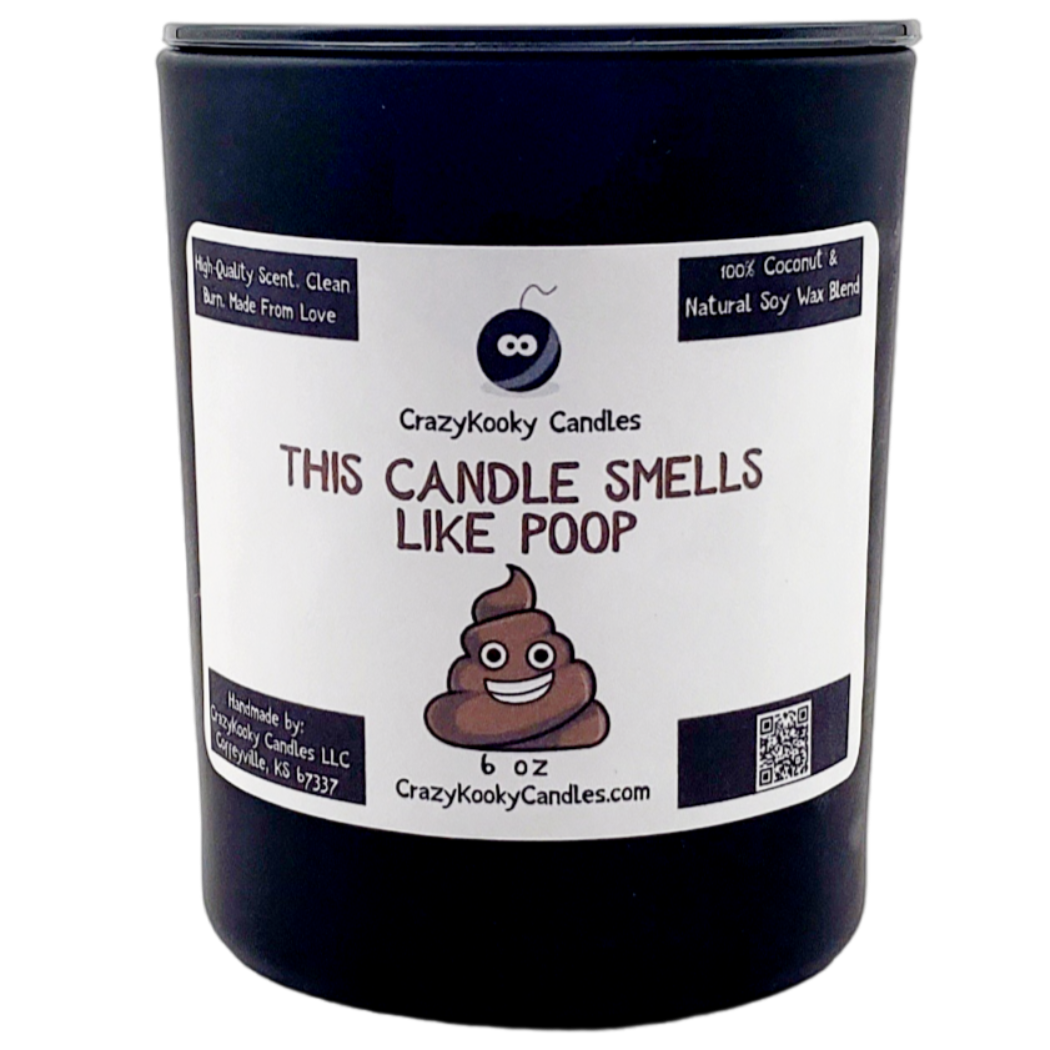 THIS CANDLE SMELLS LIKE POOP Funny Candle, Scented Coconut Soy Candl