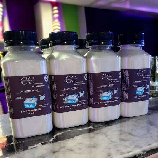 LAUNDRY SOAP - Handmade Laundry Soap, 4oz, 8oz - CrazyKooky Candles LLC