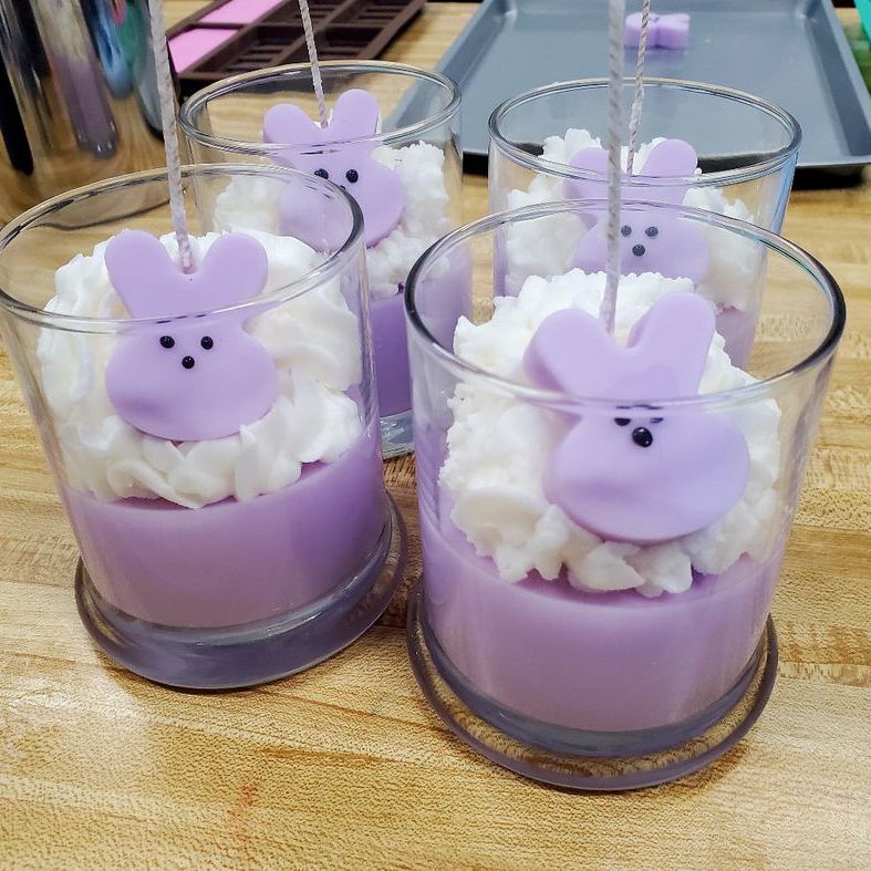 PEEPS - Speciality Candle, Scented Coconut Soy Candle, 9oz - CrazyKooky Candles LLC