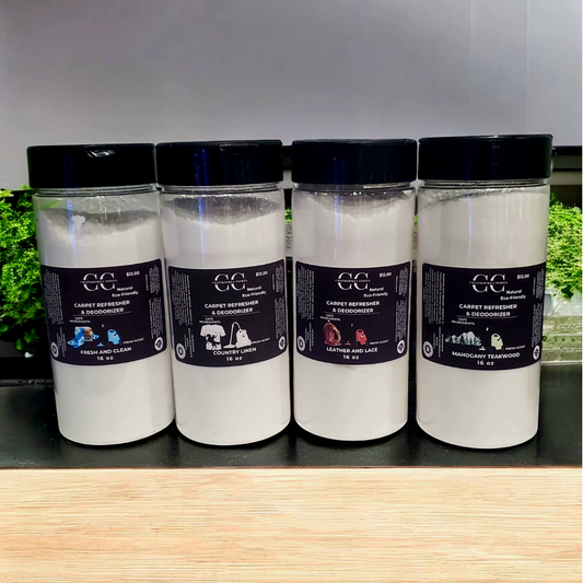 CARPET REFRESHER & DEODORIZER - Handmade, 7oz, 16oz - CrazyKooky Candles LLC