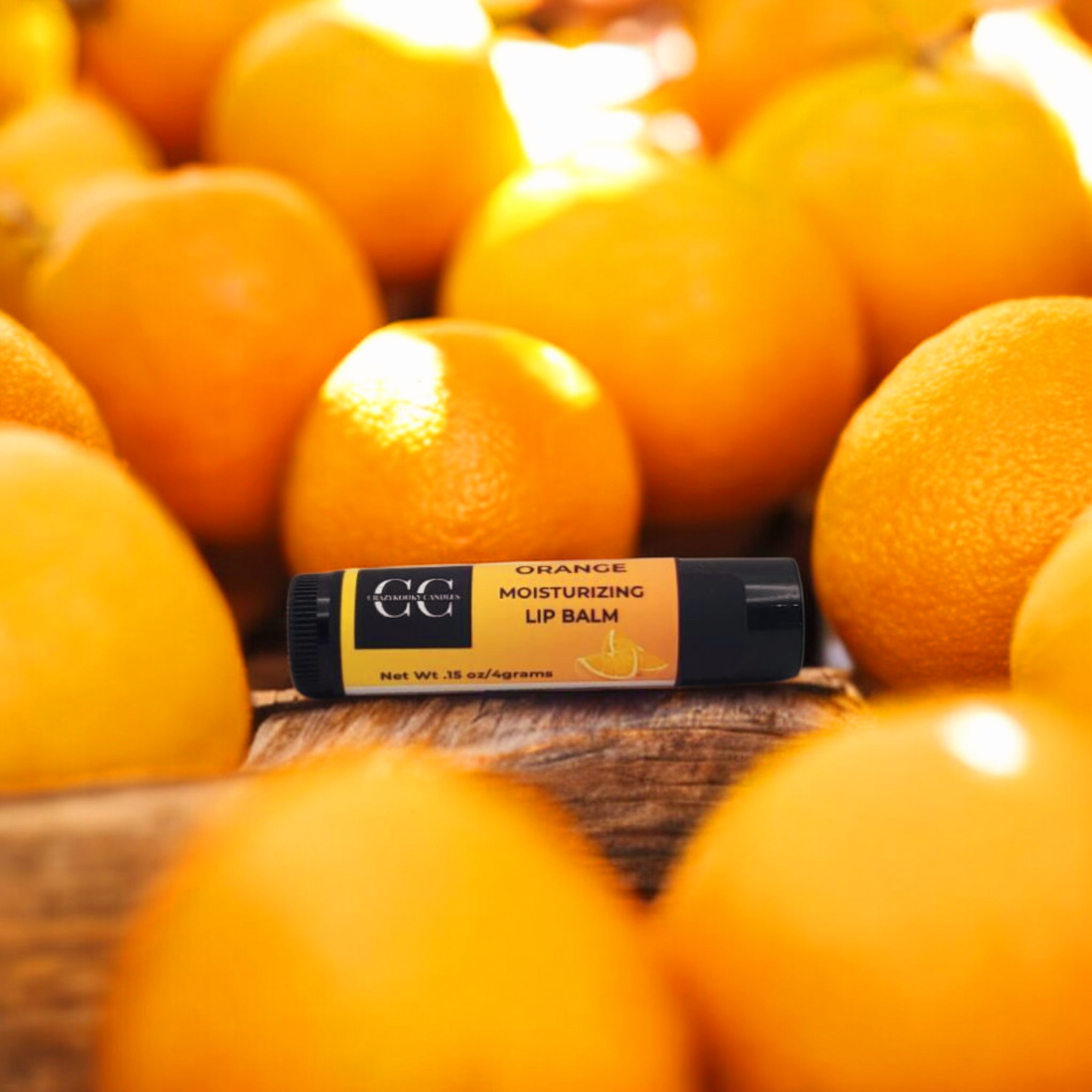 ORANGE, Lip Balm, 0.15oz - CrazyKooky Candles LLC