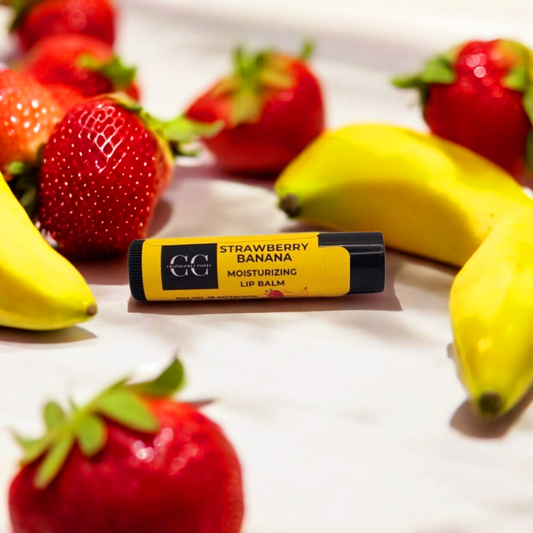 STRAWBERRY BANANA, Lip Balm, 0.15oz - CrazyKooky Candles LLC