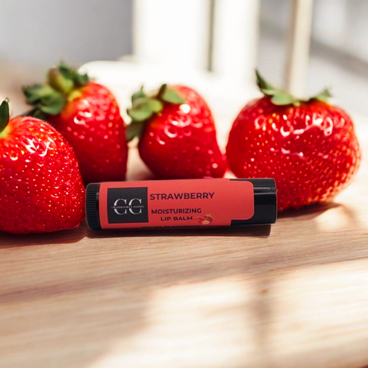 STRAWBERRY, Lip Balm, 0.15oz - CrazyKooky Candles LLC