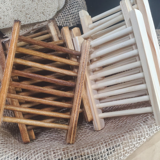 WOODEN SOAP HOLDER, Soap Accessories - CrazyKooky Candles LLC