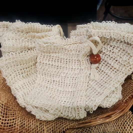 SOAP EXFOLIATING BAG, Soap Accessories - CrazyKooky Candles LLC