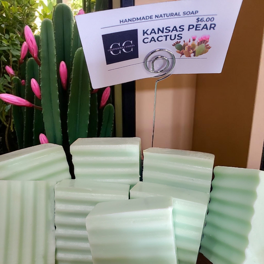 KANSAS PEAR CACTUS - Handmade Soap, Scented, 5oz - CrazyKooky Candles LLC