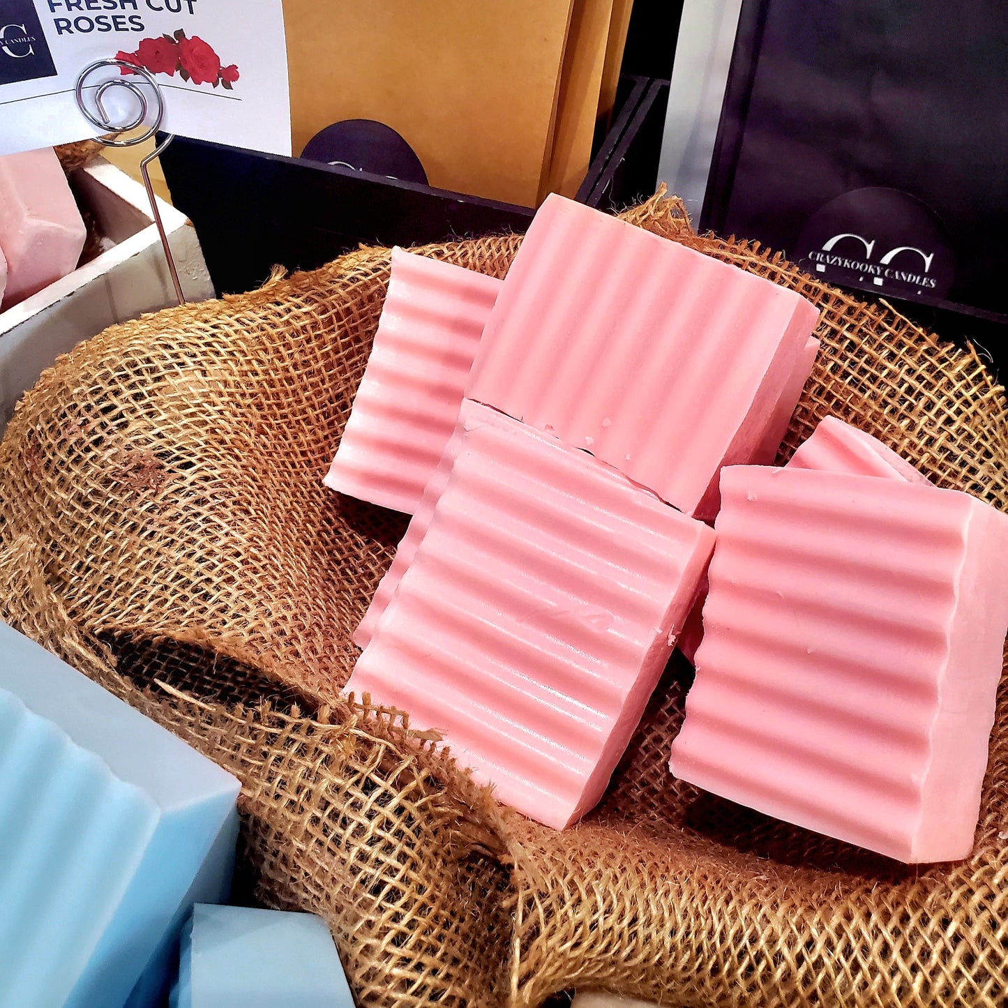 FRESH CUT ROSES - Handmade Soap, Scented, 5oz - CrazyKooky Candles LLC