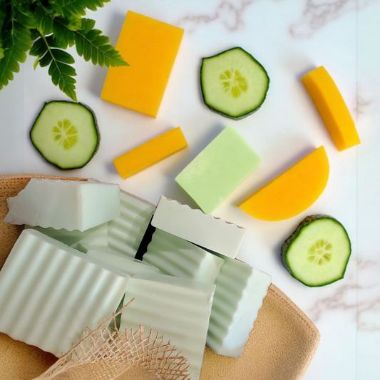 CUCUMBER MELON - Handmade Soap, Scented, 5oz - CrazyKooky Candles LLC