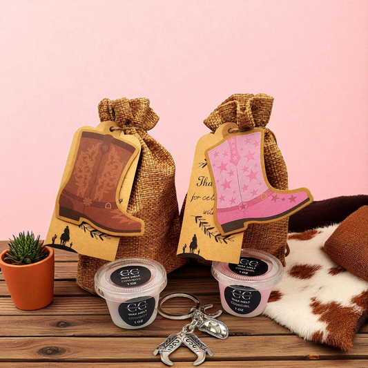 COWBOY & COWGIRL WAX MELT SAMPLES - Wax Melts, Scented Coconut Soy, 1oz - CrazyKooky Candles LLC