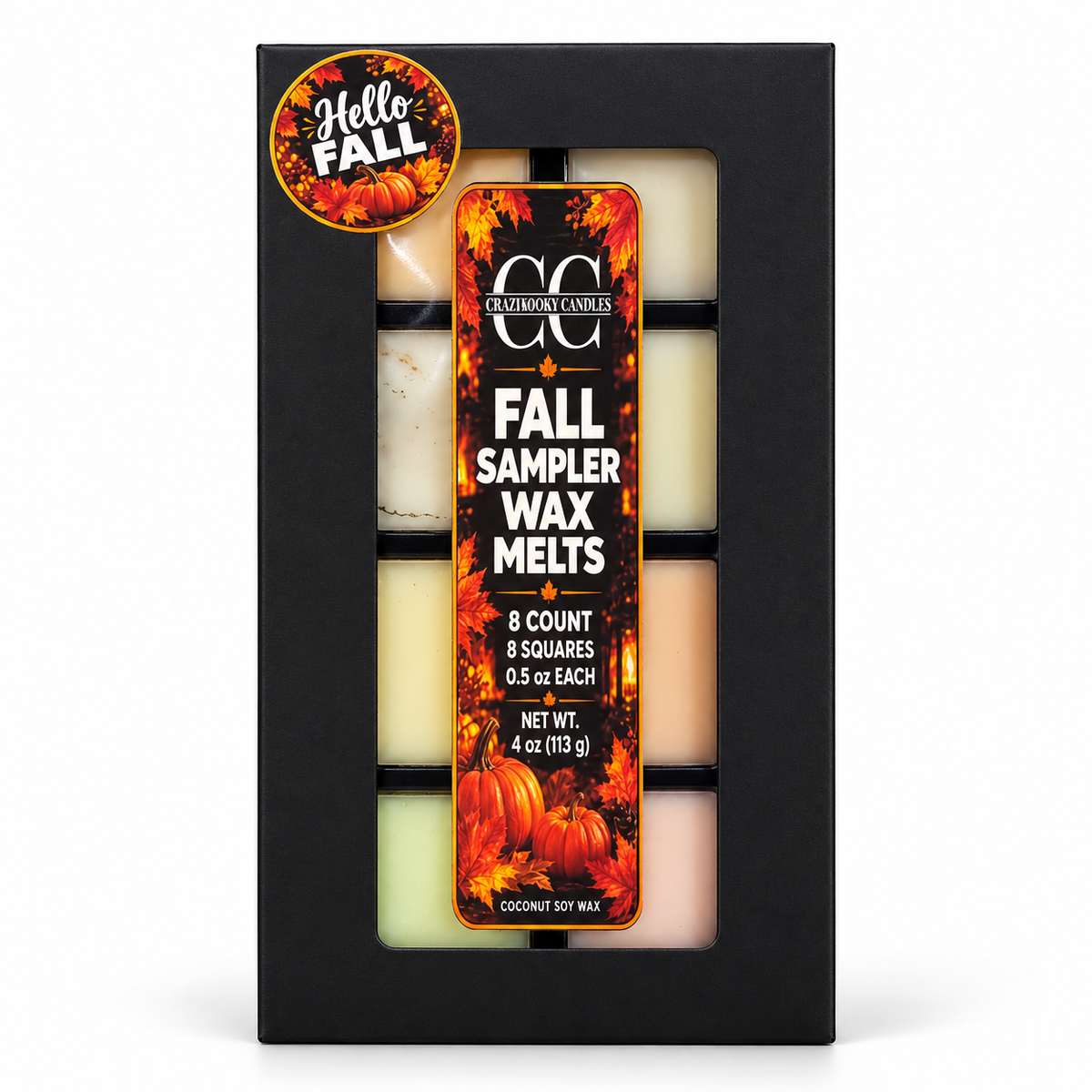 Fall Wax Melt Sampler Box – 8 Pack