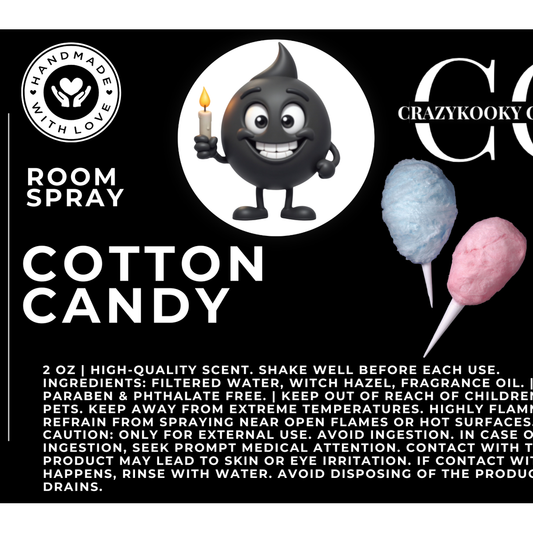 COTTON CANDY - Room Spray, 2oz - CrazyKooky Candles LLC