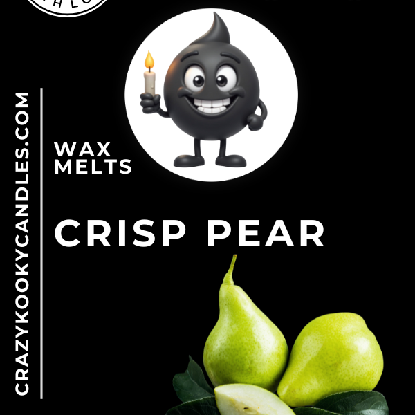 CRISP PEAR - Wax Melts, Scented Coconut Soy, 3.5oz - CrazyKooky Candles LLC