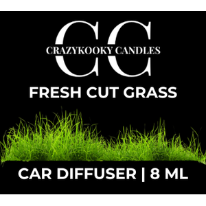 FRESH CUT GRASS  - Car Diffuser, 8ml - CrazyKooky Candles LLC
