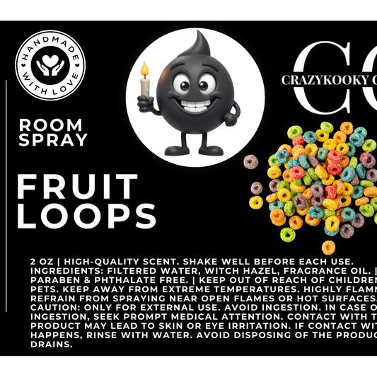 FRUIT LOOPS - Room Spray, 2oz - CrazyKooky Candles LLC