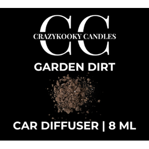 GARDEN DIRT - Car Diffuser, 8ml - CrazyKooky Candles LLC