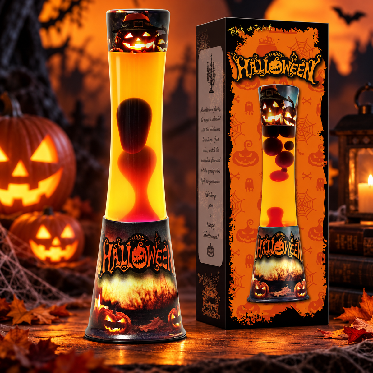 Halloween Lava Lamp โ Spooky Glowing Halloween Decor - CrazyKooky Candles LLC
