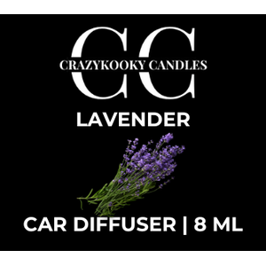 LAVENDER - Car Diffuser, 8ml - CrazyKooky Candles LLC