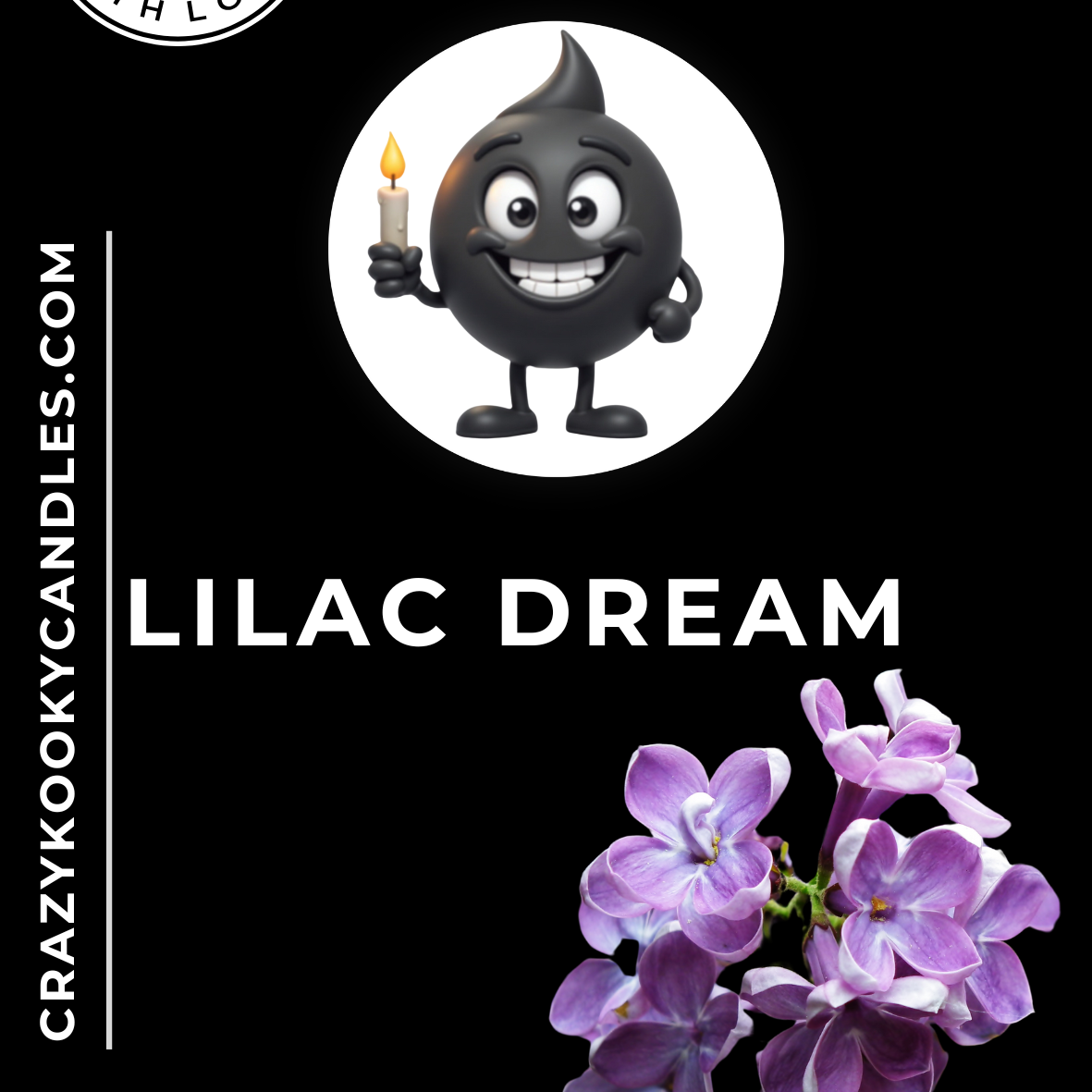 LILAC DREAM - Funny Candle, Scented Coconut Soy Candle, 6oz - CrazyKooky Candles LLC
