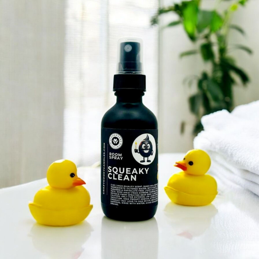 SQUEAKY CLEAN - Room Spray, 2oz - CrazyKooky Candles LLC