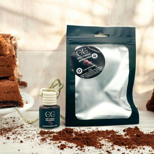HOT FUDGE BROWNIES - Car Diffuser, 8ml - CrazyKooky Candles LLC