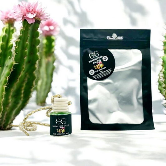 KANSAS PEAR CACTUS - Car Diffuser, 8ml - CrazyKooky Candles LLC