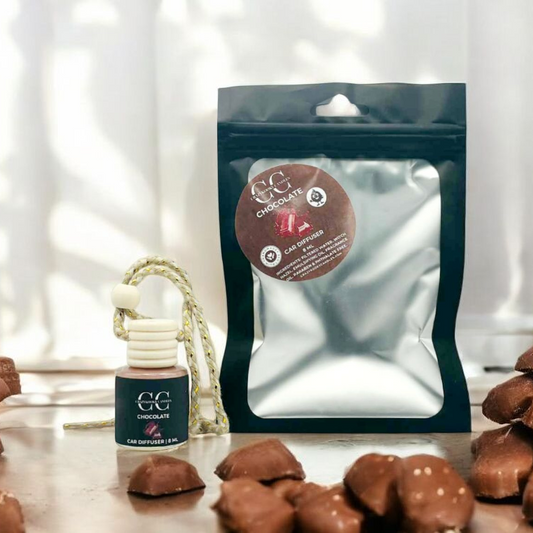 CHOCOLATE - Car Diffuser, 8ml - CrazyKooky Candles LLC
