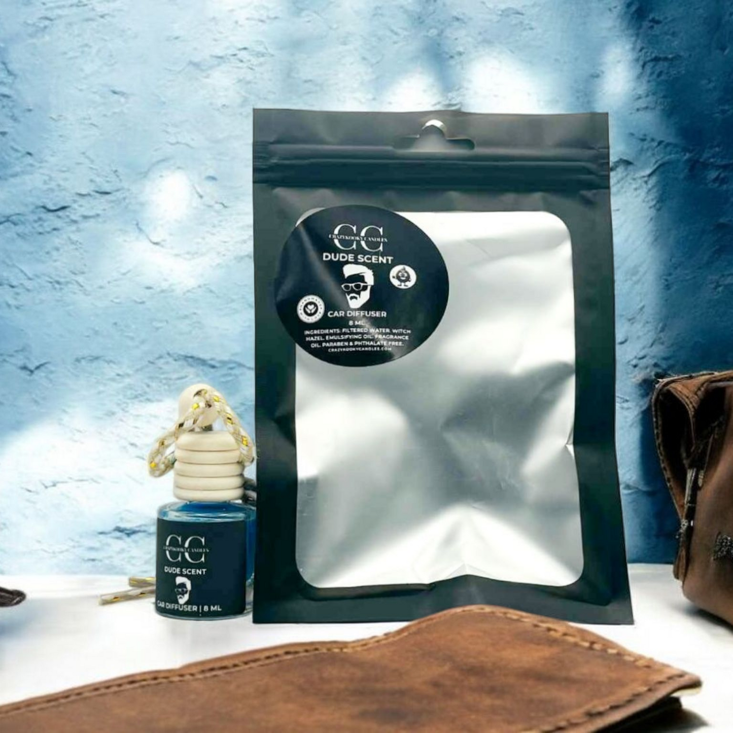 DUDE SCENT - Car Diffuser, 8ml - CrazyKooky Candles LLC