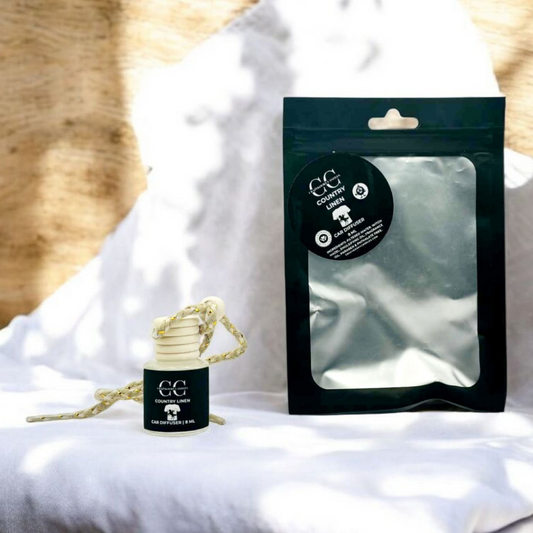 COUNTRY LINEN - Car Diffuser, 8ml - CrazyKooky Candles LLC