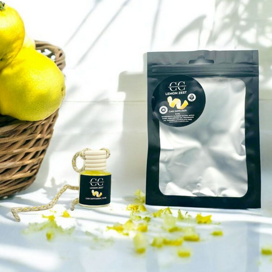 LEMON ZEST - Car Diffuser, 8ml - CrazyKooky Candles LLC