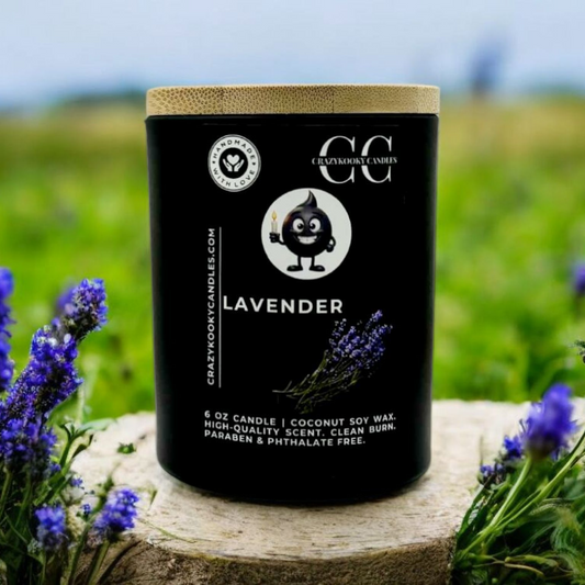 LAVENDER - Funny Candle, Scented Coconut Soy Candle, 6oz - CrazyKooky Candles LLC