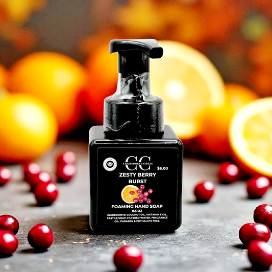 ZESTY BERRY BURST, Foaming Hand Soap, 8.5oz - CrazyKooky Candles LLC