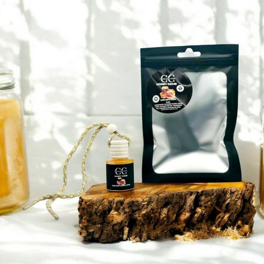 HONEY COMB - Car Diffuser, 8ml - CrazyKooky Candles LLC