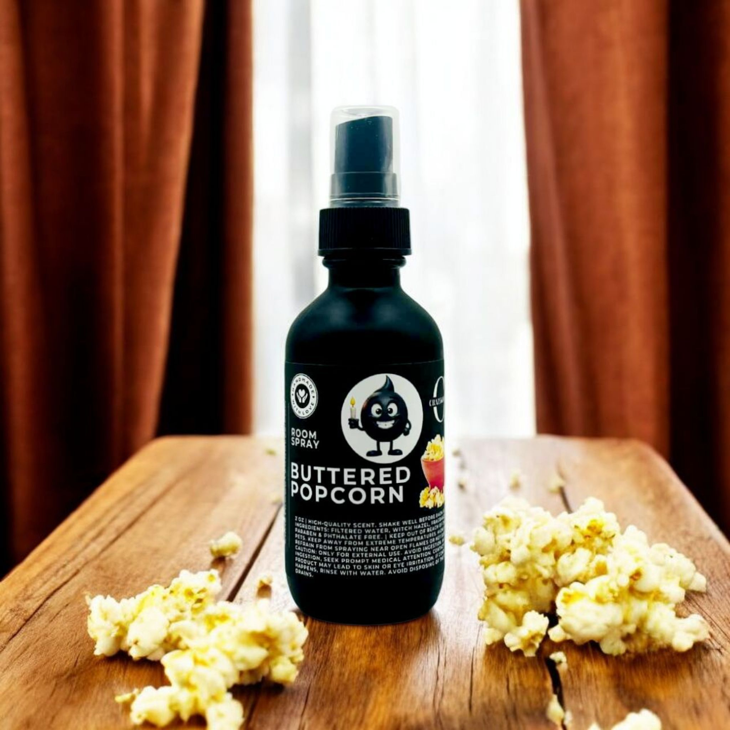 BUTTERED POPCORN - Room Spray, 2oz - CrazyKooky Candles LLC