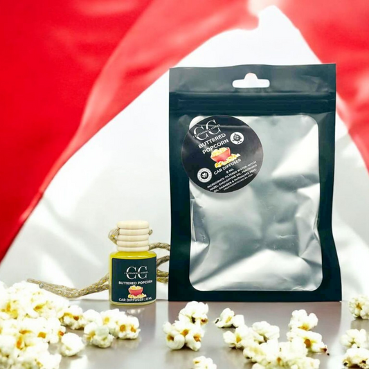 BUTTERED POPCORN - Car Diffuser, 8ml - CrazyKooky Candles LLC