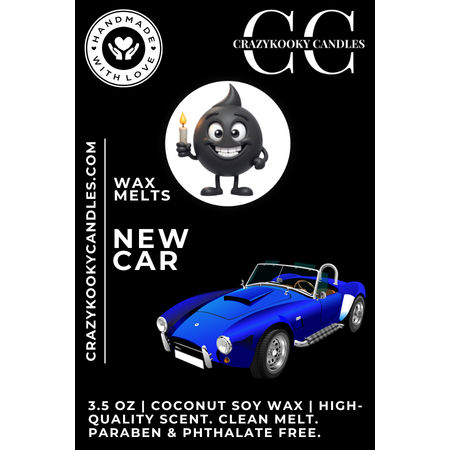 NEW CAR - Wax Melts, Scented Coconut Soy, 3.5oz - CrazyKooky Candles LLC