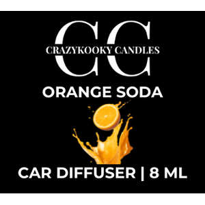 ORANGE SODA - Car Diffuser, 8ml - CrazyKooky Candles LLC