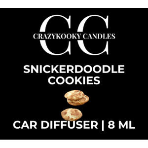 SNICKERDOODLE COOKIES - Car Diffuser, 8ml - CrazyKooky Candles LLC