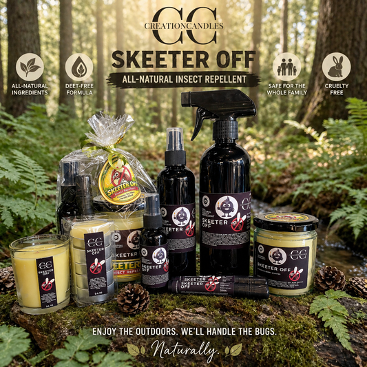 SKEETER OFF - All-Natural Insect Repellent, 8oz - CrazyKooky Candles LLC