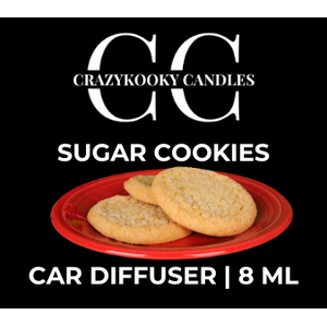 SUGAR COOKIES - Car Diffuser, 8ml - CrazyKooky Candles LLC
