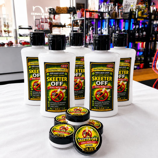 SKEETER OFF Hand & Body Lotion – All Natural Insect Repellent - CrazyKooky Candles LLC