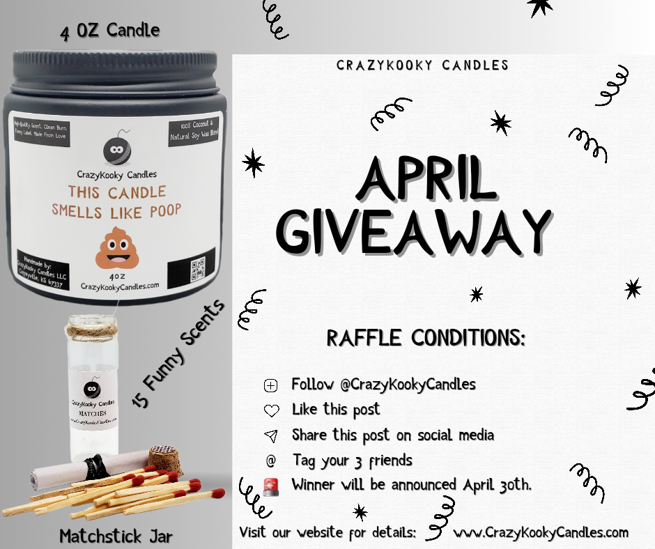 april giveaway funny candles funny candle scents