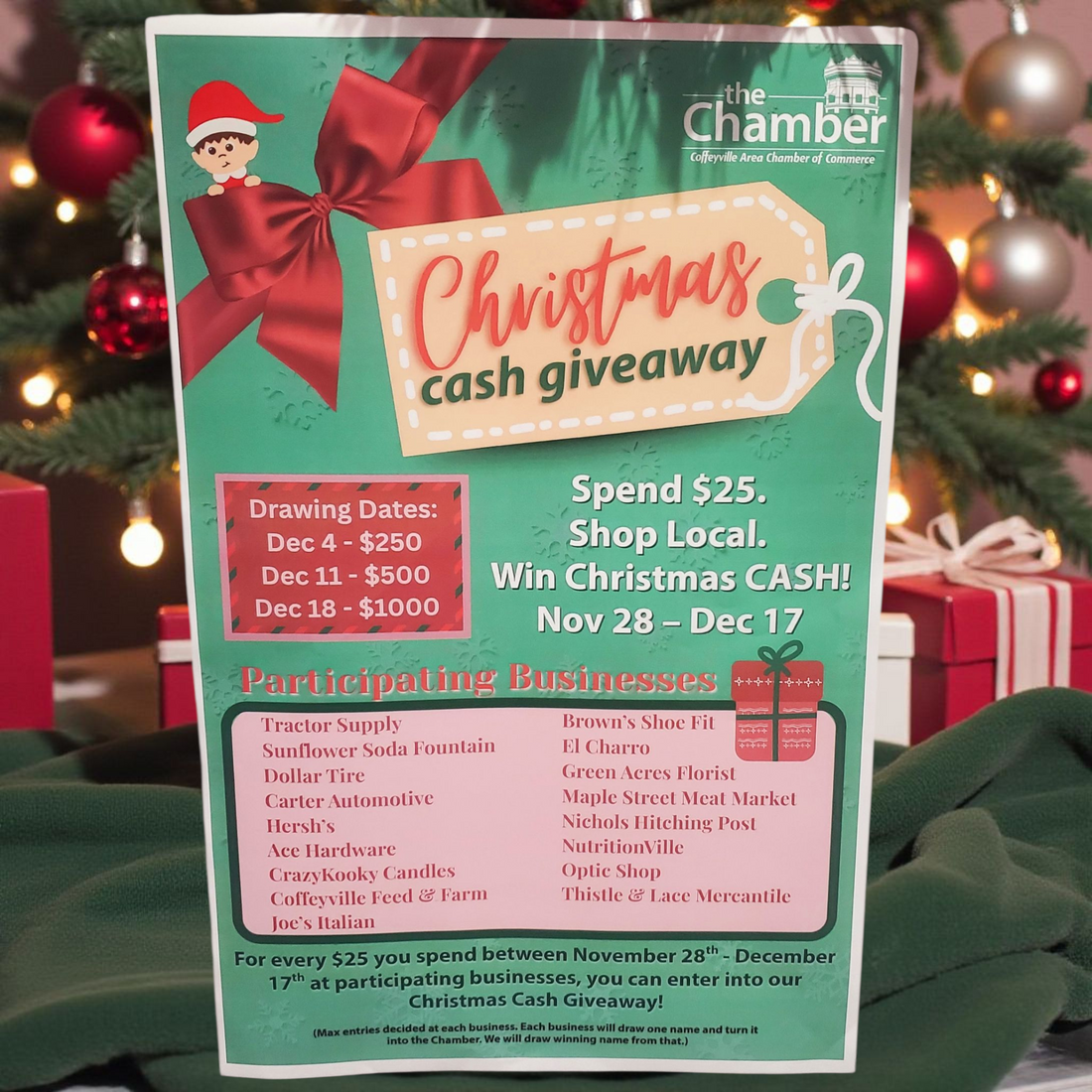 🎄💵 Christmas Cash Giveaway: Next Drawing December 11th! 💵🎄
