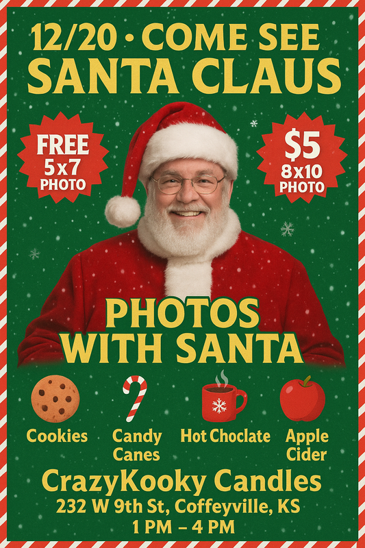 🎅 Santa Claus Is Coming to CrazyKooky Candles!