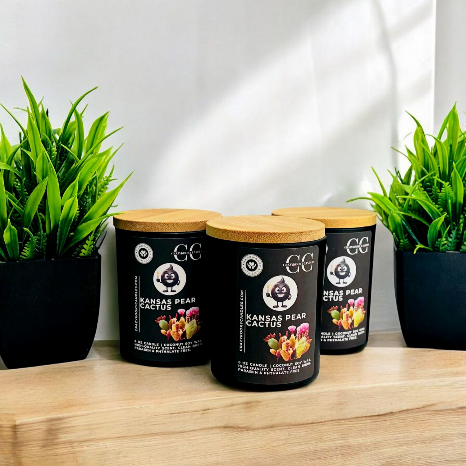 Black Candle Jars, 6oz