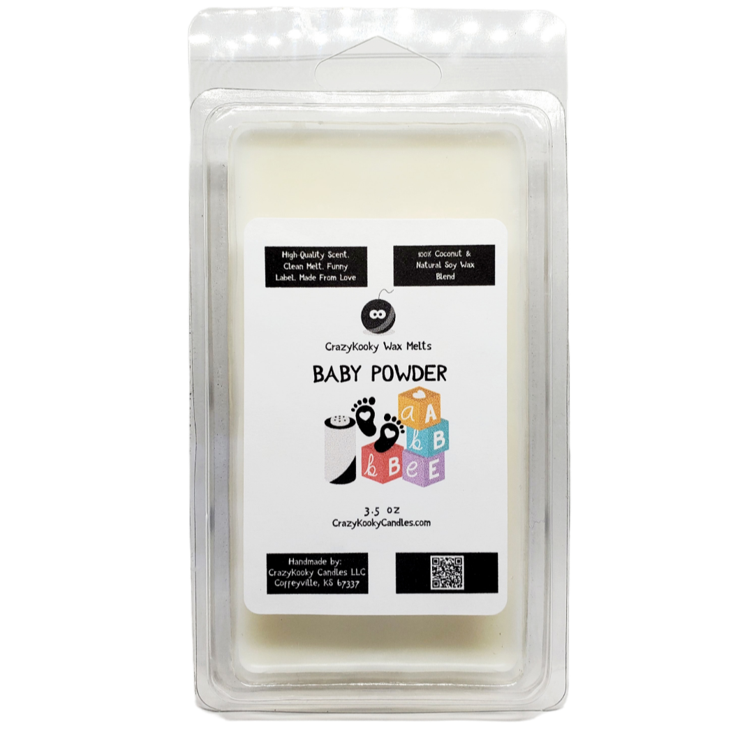 BABY POWDER WAX MELTS - CrazyKooky Candles LLC