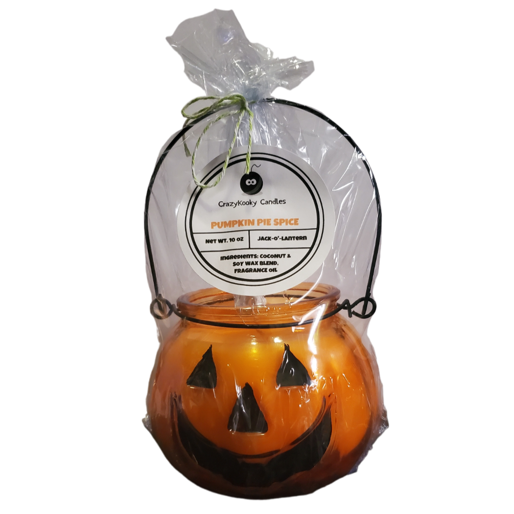Pumpkin Pie Spice Jack-O-Lantren Halloween candle