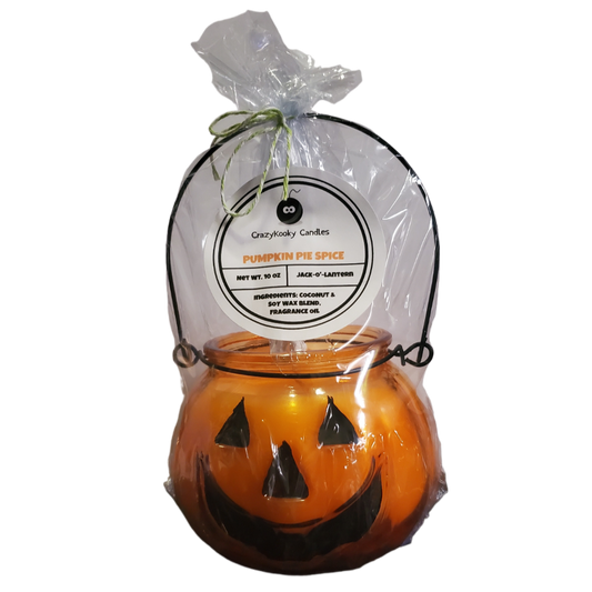 Pumpkin Pie Spice Jack-O-Lantren Halloween candle