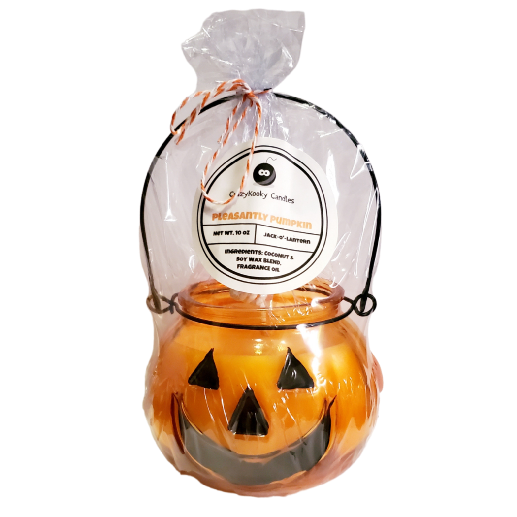 pleasantly pumpkin jack-o-lantern Halloween candle