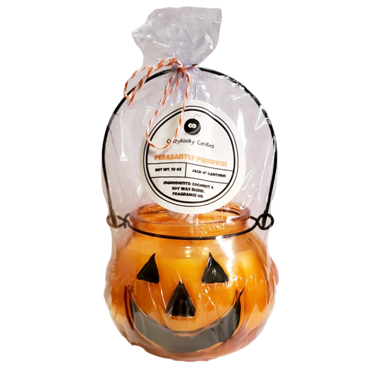 pleasantly pumpkin jack-o-lantern Halloween candle