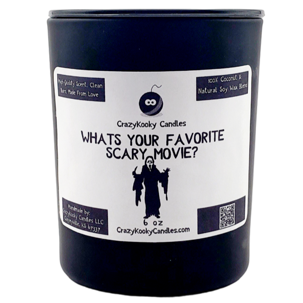 WHAT'S YOUR FAVORITE SCARY MOVIE? - CrazyKooky Candles LLC